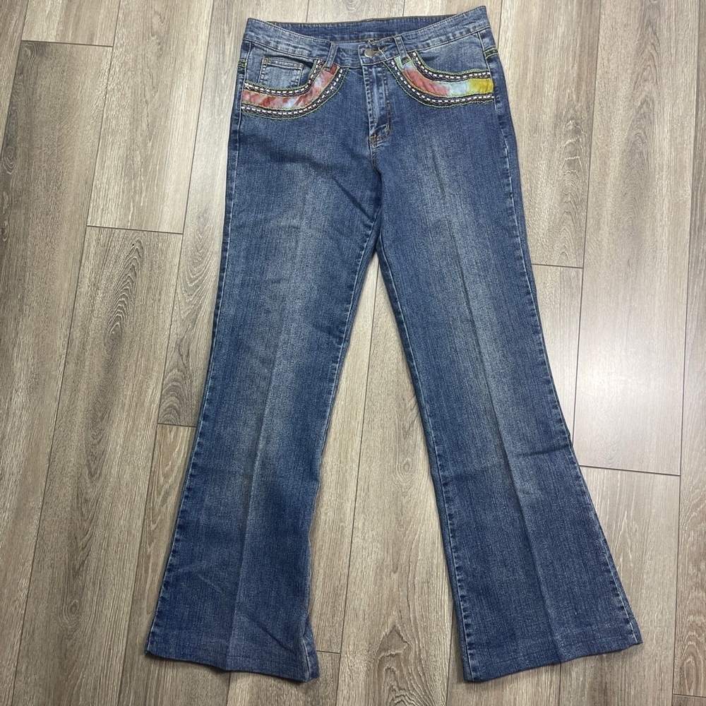 AZI Blue denim‎ with beads